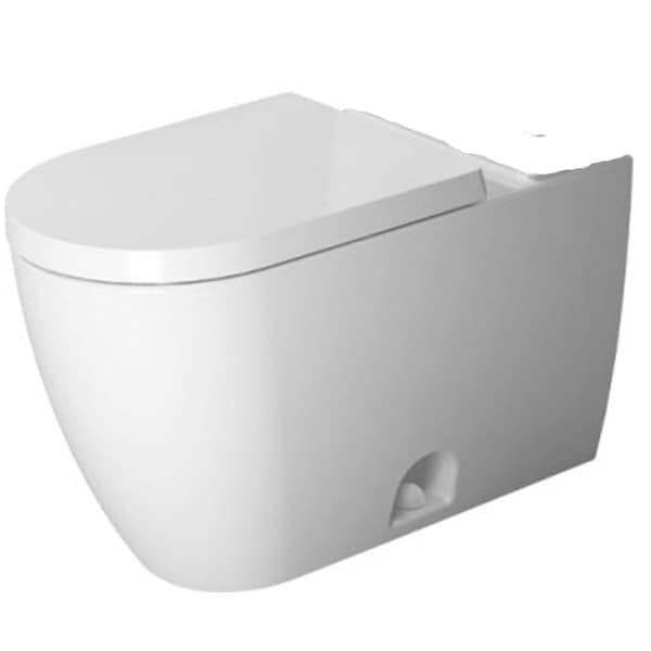 Two-Piece Toilet Me By Starck Siphon Jet, 1.32 gpf, Siphon Jet, Elongated, White Alphin